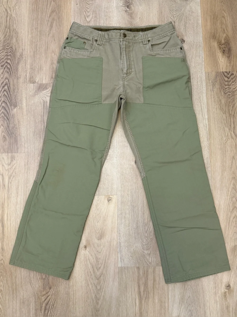 Under Armour Loose Fit Two-Tone Green Work Pants